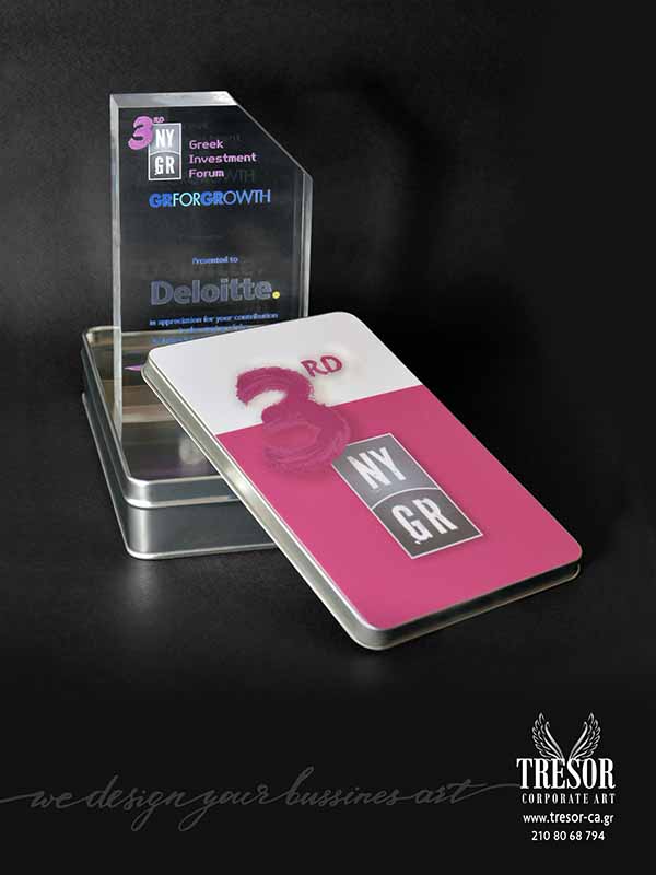 Tresor Corporate Art Δώρο τιμής ένεκεν Τιμητική πλακέτα Ευχαριστήρια δώρα Πλακέτα με εκτύπωση για δώρο Βραβείο με χάραξη Τρόπαια